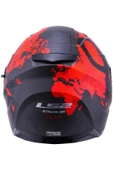 Ls2 Stream Evo Vıator Mat Siyah-Kırmızı Kask - 3