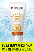 Pierre Cardin SPF 30 Leke Karşıtı Yüksek Koruyucu Yüz Güneş Kremi 75 ML Normal Ve Kuru Ciltler İçin - 7