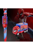 Kumik Spiderman Arabalı Ve Projeksiyonlu Saat 6 Farklı Karakteri Duvara Yansıtır - 4
