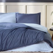 Özdilek Çift Kişilik Ranforce Nevresim Takımı Colourist Koyu Mavi Açık Mavi - 1