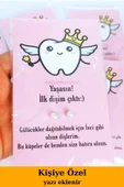 20 Adet Pembe Kartlı Diş Buğdayı Hediye İnci Küpe - Kuşe Kartlı - Bebek Hediyesi - Mevlid Hediye - 1