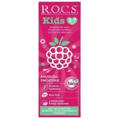 Rocs Kids Diş Macunu Ahududu Smoothie Tadında Florürsüz 3-7 Yaş 45 gr - 1