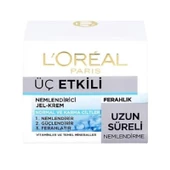 L'Oreal Paris Üç Etkili Nemlendirici Jel Krem Uzun Süreli Nemlendirme 50 ml - 1
