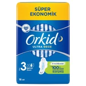 Orkid Ultra Hijyenik Ped Gece Gündüz No: 3 18'li - 1