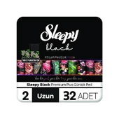 Sleepy Black Premium Plus Günlük Ped Uzun 32'li thumbnail 1