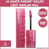 Maybelline Super Stay Vinyl Ink Kalıcı Likit Parlak Ruj - 20 Coy thumbnail 1