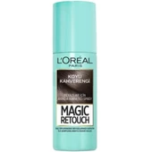 L'Oreal Paris Magic Retouch 2 Beyaz Kapatıcı Saç Spreyi - Koyu Kahverengi - 1
