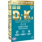 Zade Vital D3+K2 Vitamini 30 Kapsül thumbnail 1