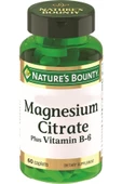 Nature's Bounty Magnesium Citrate Plus Vitamin B-6 60 Tablet - 1