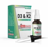 Apexis Vitamin D3 & K2 Takviye Edici Gıda Sprey 30 ml - 1
