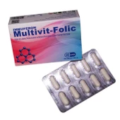 Multivit-Folic Folik asit, Kalsiyum, Magnezyum, Bor 30 Kapsül - 1