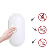 Horoz Aydos 15W Oval Beyaz  Led Nem Su Geçirmez Banyo Bahçe Modern Tavan Lambası Beyaz Işık - 4