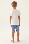 Rolypoly Erkek Çocuk Bermuda Krem Pijama Takımı 3373 - 3
