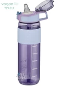 TKK 800 ML Kalın Isırılamaz Pipetli Bpa İçermeyen Taşıma Kulplu Tritan Su Matarası FFTKK1003-800ML - 3