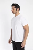 Crozwise V Yaka Erkek Beyaz Spor T-shirt - 7136-04 - 2