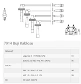 BUJI KABLOSU LAGUNA 2.0İ 16V RXE N7Q 94 - 1