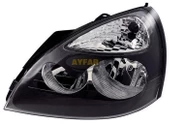 FAR KOMPLE SAĞ MOTORLU RENAULT CLIO 2001-2005 SİYAH ÇERÇEVELİ - 1
