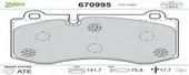 FREN BALATASI ÖN ACCORD VIII 2.0 02 03 MERCEDES W211 06 W221 05 R230 08 - 1