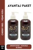 Amonyaksız Vişne Kızılı Renkli Saç Boyası 250 Ml x2 Adet Kokusuz Su Bazlı Cherry Red Hair Dye thumbnail 1