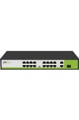 ZKTECO PE162-200-C 16 Port 2xgigabit +1xsfp Uplink Poe Switch - 1
