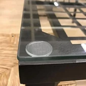 Yapışkanlı Cam Tutucu Şeffaf 14 Mm 28'li Mobilya Raf Ses Tutucu - 3