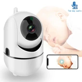 Ev Güvenlik 1080p Wifi Akıllı Kamera Bebek Monitör Hareket Algılama Sesli Alarm Ses Dinleme Gece Görüş Tf Kart Bulut Dep - 2