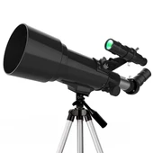 400x70mm Açıklıklı Refrakter Teleskoplar (15x-150x), Telefon Adaptörlü Reflex - 1
