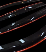 Honda Civic FB7 2012-2016 Arası Kırmızı Kromlu Cam Rüzgarlığı thumbnail 10