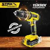 Staxx Power STX1069  24V Çift Akülü Şarjlı Vidalama Darbeli Matkap Çantalı Set + 24PARÇA Usta Seti - 3