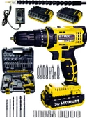 Staxx Power STX1069  24V Çift Akülü Şarjlı Vidalama Darbeli Matkap Çantalı Set + 24PARÇA Usta Seti - 2