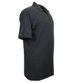 Erkek Büyük Beden 115-171 Kilo Arası İçin Uygun Polo Yaka Tişört Antrasit - 4