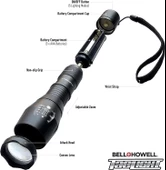 Pilli Parlak Led 5 Mod Ampul Suya Dayanıklı Mini El Feneri - 4