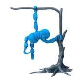 3D Hareketli Oyuncak Tembel Hayvan (Sloth) Ağaç Dekoru Dahil - Mavi thumbnail 2