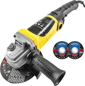Staxx Power Devir Ayarlı  Avuç Içi Spiral Taşlama Makinası  1500W 115-125 mm 2 Adet Disk - 1