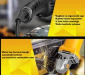 Staxx Power Devir Ayarlı  Avuç Içi Spiral Taşlama Makinası  1500W 115-125 mm 2 Adet Disk - 4