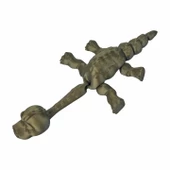 3D Hareketli Oyuncak Brakiyozor (Brachiosaurus) Dinozor - Altın Kahve - 6