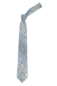 Cengiz İnler Çiçek Desen Mendilli Mikrofiber Erkek Kravat - 11