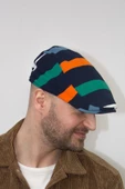 Erkek renkli çizgili şapka - bayşapkacı-8281 thumbnail 3