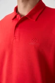 Fiesta Pamuklu Kalın Yumuşak Dokulu Oversize Fit Basic Polo Yaka Erkek T-Shirt - 88327 - 4