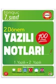 7. Sınıf Yazılı Notları ve Denemeleri 2. Dönem 1 ve 2. Yazılı 2 KİTAP - Tonguç Yayınları - 3