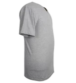 10 Adet Büyük Beden V Yaka Fanila Atlet Gri - 3