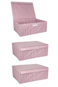 Baza Altı Boy Çok Amaçlı Düzenleyici Kutu Organizer Cırt Cırtlı Hurç 19cm X 40cm X 50cm (5 Adet) - 5