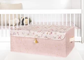 Baby Püsküllü Kapaklı Kutu Düzenleyici Çok Amaçlı Organizer Kutu Baza Boy (pembe) -04249 - 2