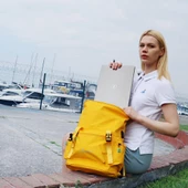 Anemoss Laptop Sırt Çantası Sarı - 6