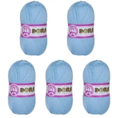 Ören Bayan Dora Örgü İpi Mavi (011) 5'Li Paket - 1