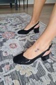 10 1010 Topukla Kadın 6 cm Topuklu Loafer Günlük Ayakkabı - 6