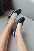 10 049 Topukla Kadın 6 cm Topuklu Loafer Günlük Ayakkabı - 4