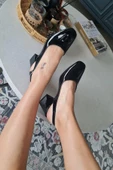 10 049 Topukla Kadın 6 cm Topuklu Loafer Günlük Ayakkabı - 11