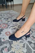 10 049 Topukla Kadın 6 cm Topuklu Loafer Günlük Ayakkabı - 5
