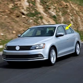 VW Jetta 2015-2018 Sol Kapı Orta B Direği Kaplaması Siyah 5C6853289 - 1